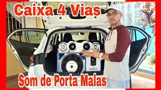 INSTALAÇÃO DE CAIXA 4 VIAS NO PORTA MALAS. Tocando Forte.