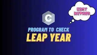 C program to determine a year is a leap year or not. || Basic C programming || Thunder Coding.