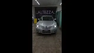 Установка светодиодных bi led линз Alteza PS 3.0 Optima на Toyota Camry XV40