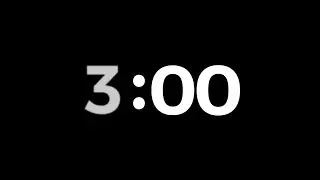 3 Minutes | Countdown Timer With Sound Effects 4K 🔥 ( No Copyright )