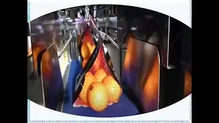 Упаковка фруктов в сетку (видео)