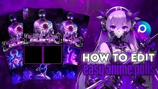 how to make celestial anime polls in PicsArt easy tutorial