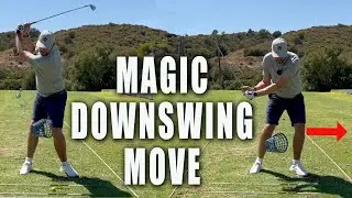 Left Knee Starts The Downswing : Magic Golf Swing Move