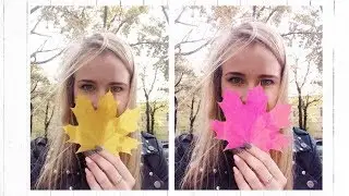 Изменение цвета на фото в PicsArt