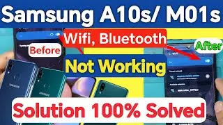 Samsung A10s Wifi ,Bluetooth Not Working// Samsung A10s/M01s Wifi Not Tuining On// Wifi Fix on A10s