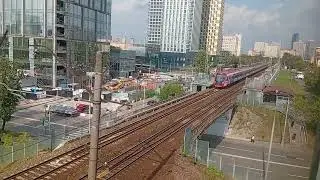 Электропоезд ЭП2Д-0235 Стандарт плюс+Электропоезд ЭГ2ТВ Иволга 1.5 У станции Дмитровская 06.08 2026