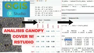 [TERBARU] Tuturial RStudio dalam Analisis Canopy Cover Regresi Linear Menggunakan Qgis