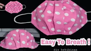 NEW MASK Makes Breathing Easier ! Face Mask sewing Tutorial - DIY cloth face mask 