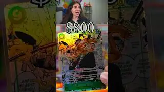 $800 One Piece Manga Card Pull REACTION 🔴 #shorts #short #pokemon #shortvideo #onepiece #onepiecetcg