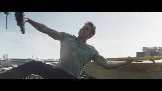 Captain America holds down a helicopter - Captain America: Civil War