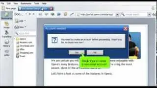 Creating an email account in Opera