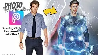 Turning Chris Hemsworth into Thor using PicsArt!