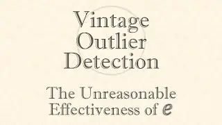 Vintage Outlier Detection