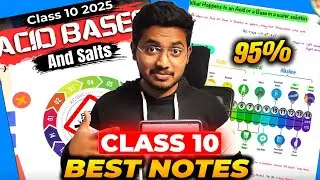 Acid Base and Salts Class 10 Notes Pdf Chapter 2 Science Notes | Shobhit Nirwan | Green Board 2025