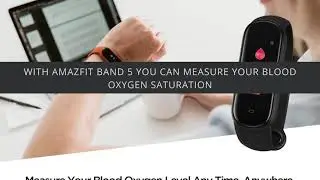 Amazfit Band 5 Fitness Tracker with Alexa Built-in Midnight Black (Model: S2005OV1N)