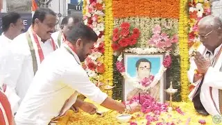 కేటీఆర్.. రాజీవ్ గాంధీ విగ్రహాన్ని టచ్ చేయి చూస్తా ... సీఎం రేవంత్ రెడ్డి || Cm Revanth Reddy On Ktr