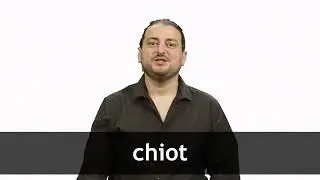 How to pronounce CHIOT in French