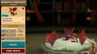 MONSTROUS NIGHTMARE MAX LEVEL 180 TITAN MODE - DRAGONS: RISE OF BERK