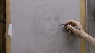 "Static" – Portrait Drawing of a Child, Part 1 of 5