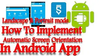 How to make an app that supports both portrait and landscape mode| Sketchware Tutorials
