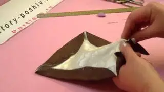 Мастер класс   оригами из ткани цветок мандарина