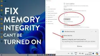 How to Enable Memory Integrity in Windows 11 Turn On Memory Integrity Core Isolation