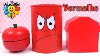 Aprenda as Cores para Crianças  - 🔴 A Cor Vermelha | Vídeo de aprendizado para crianças