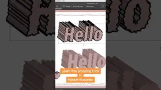 Adobe Illustrator 3Deffect #typography  #adobeillustrator #tutorial #graphicdesign #graphicdesigner