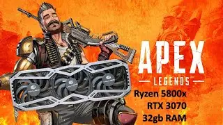 RTX 3070 MLLSE, ALIEXPRESS Triple FAN - Gameplay, Apex Legends