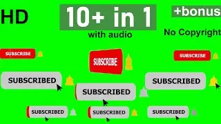 Subscribe Green Screen Animation NO COPYRIGHT | Subscribe Animation Green Screen