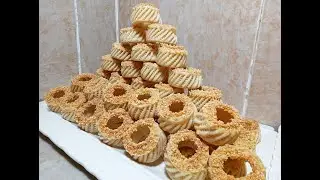 الكحك حلوى اللوز الملكية شكل رائع وراقي سهل التحضير بدون قالب ومذاق لايوصف