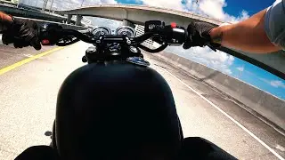 Triumph Bonneville T100 Black (2018) // GoPro Hero 8 // Delray Beach to West Palm