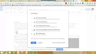 How to Change the Sharing Settings