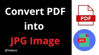 How To Convert PDF To JPG  Without Using Any Software 100% Working