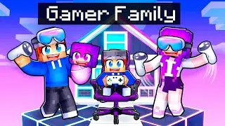 Having a GAMER FAMILY in Minecraft!