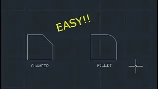 How to Chamfer and Fillet in Autocad