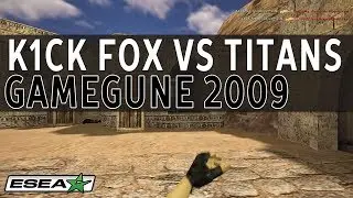 CS 1.6 Classic Throwback - k1ck fox vs Titans at GameGune 2009 (AWP 4K on de_dust2)