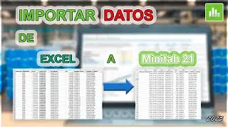 👌 COMO IMPORTAR DATOS 🔢 de Excel a Minitab 21 💻 | COMO COPIAR DATOS DE Excel a Minitab 👈