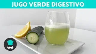 JUGO VERDE para MEJORAR la DIGESTIÓN 🥒✅ (Jugo para Evitar Gases y Mejorar Tránsito Intestinal)
