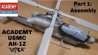 BUILDING the Academy Model AH-1Z 1:35th model helicopter 