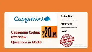 Capgemini Java 8 Coding Interview Question Answers #java8 #interviewquestions #capgemini