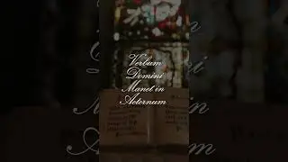 No latīņu valodas - “Tā Kunga Vārds paliek mūžīgi”.✝️