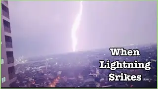 Thunder And Lightning Strikes Downtown Manila