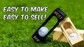 Golf Ball Puzzle - great woodworking project that sells! Perfect for Fathers Day