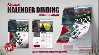 Cara Desain Kalender Dinding 2020 dengan CorelDRAW - Calendar Template