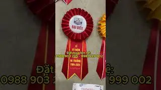 Mẫu hoa cài áo Đại Hội sử dụng cho các đơn vị trên toàn quốc