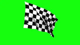Green Screen Chequered flag