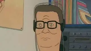 Hank listens to Hey Ya