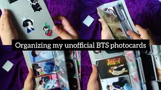 Organizing my unofficial BTS photocards//150+ photocards. #btsarmy #bts