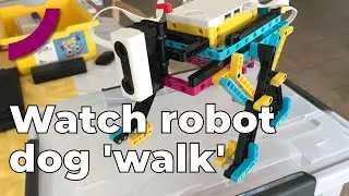Watch Quadpod Prime, a dog robot walker, walk/stop/turn